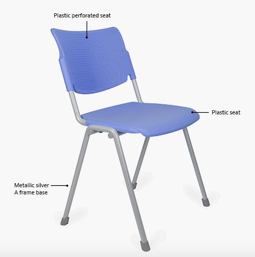 Wyatt Seating Wyatt La Mia Stack Chair 