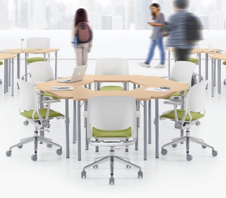 Global Zook 6 Piece Modular Circle Table Configuration