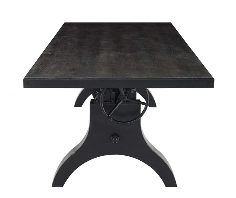  Modway Genuine 96" Industrial Style Crank Height Adjustable Conference Table 