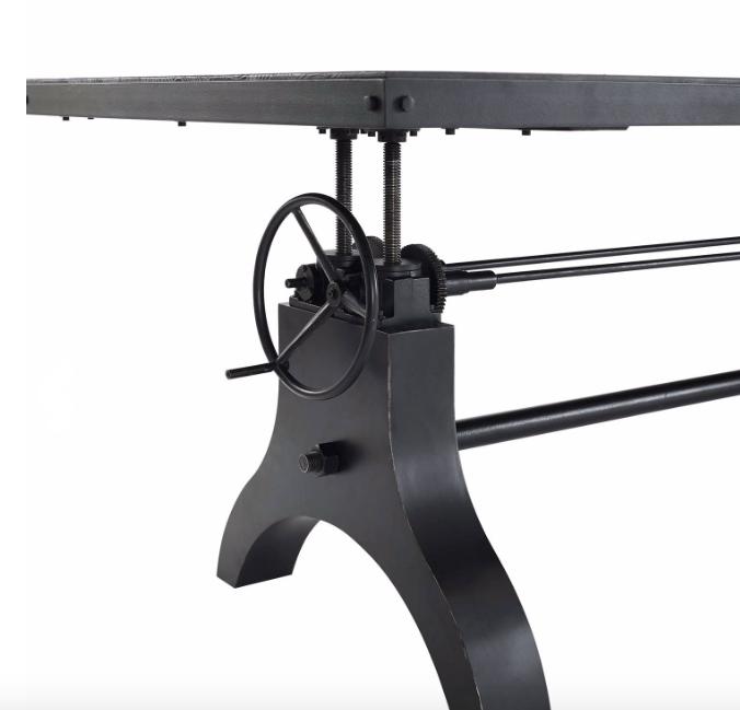  Modway Genuine 96" Industrial Style Crank Height Adjustable Conference Table 