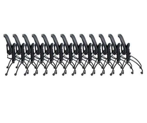 Eurotech Seating Flip Series Nesting Chair with Arms (2 Pack!)