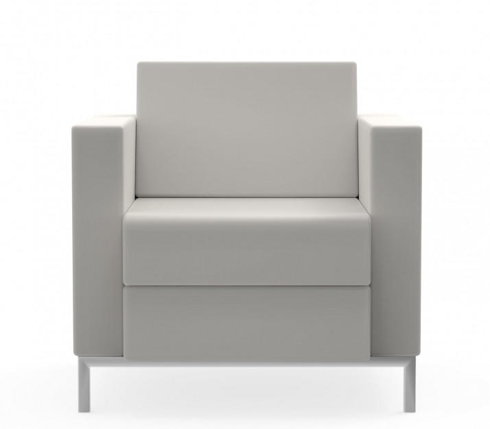 Global Total Office Global Citi Square Leather Lounge Chair