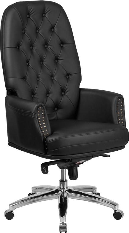 Flash Furniture Traditional Black Faux Leather Tufted Executive Chair 