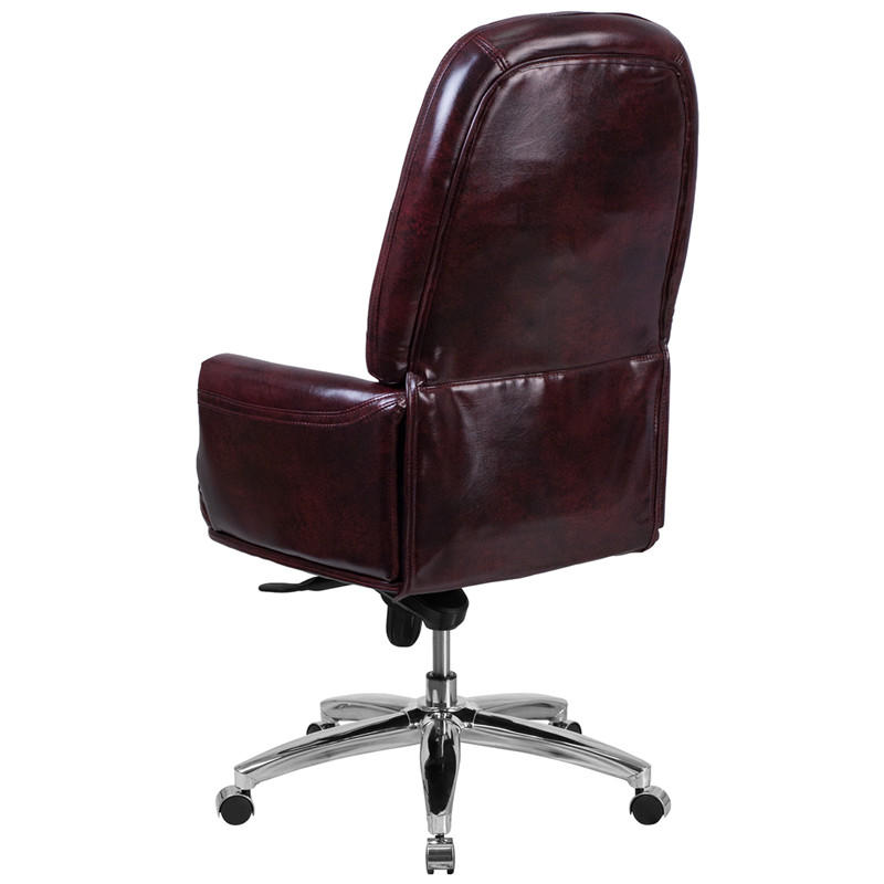  Flash Furniture Traditional Burgundy Faux Leather Tufted Executive Chair 