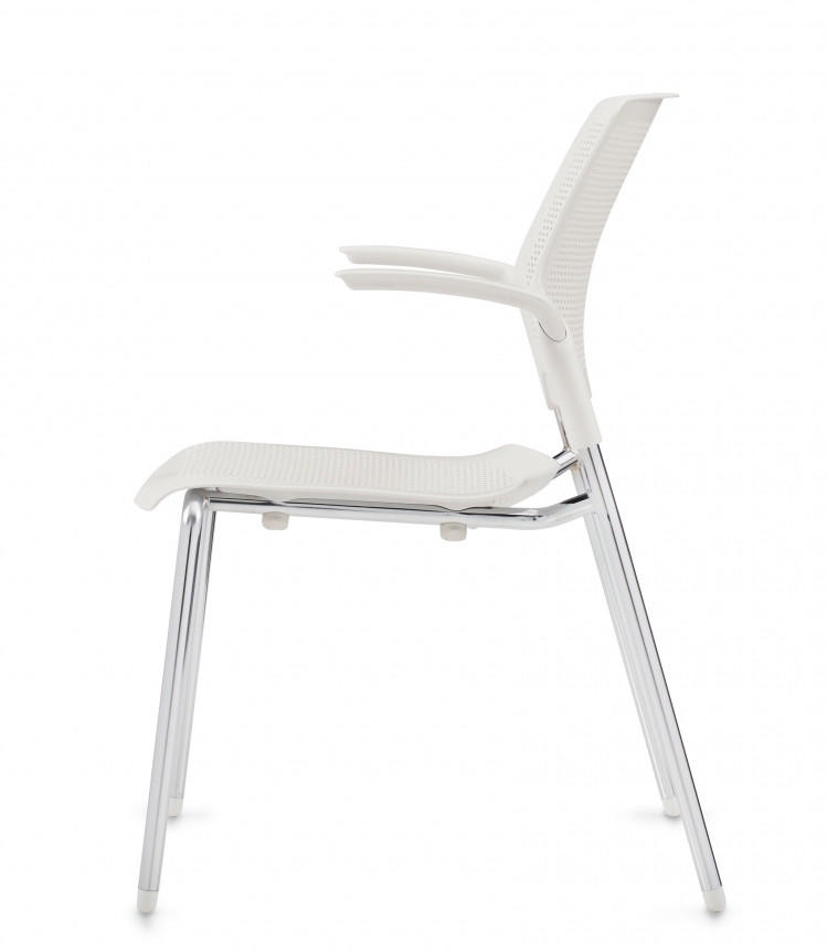 Global Total Office Global Stream Stackable Polypropylene Armchair