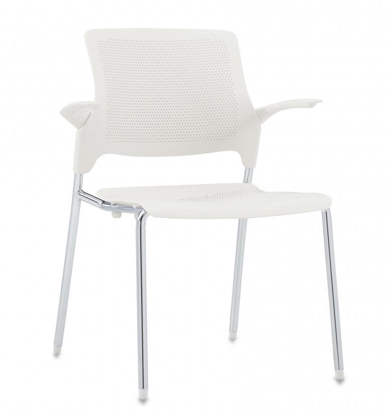 Global Total Office Global Stream Stackable Polypropylene Armchair