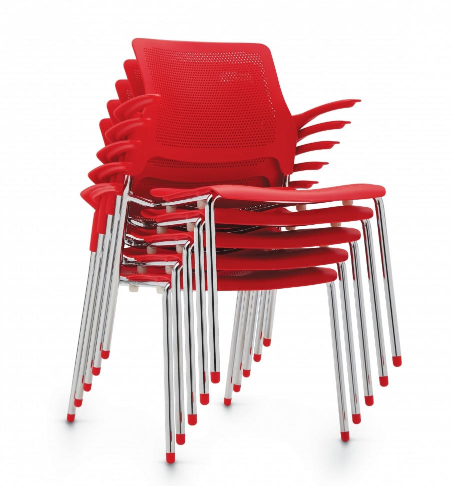 Global Total Office Global Stream Stackable Polypropylene Armchair