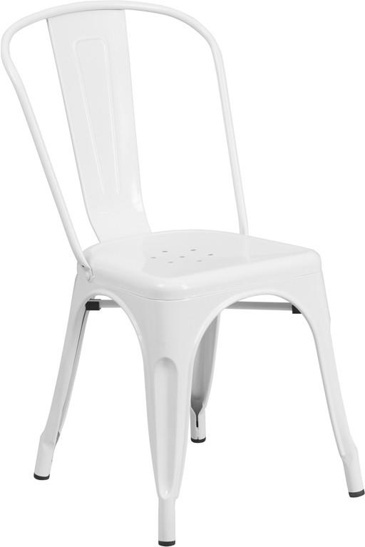  Flash Furniture Metal Indoor Outdoor Restaurant Stack Chair (Color Options!) 