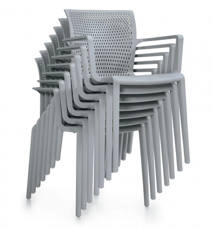 Global Total Office Global Spyker Stackable Polymer Arm Chair