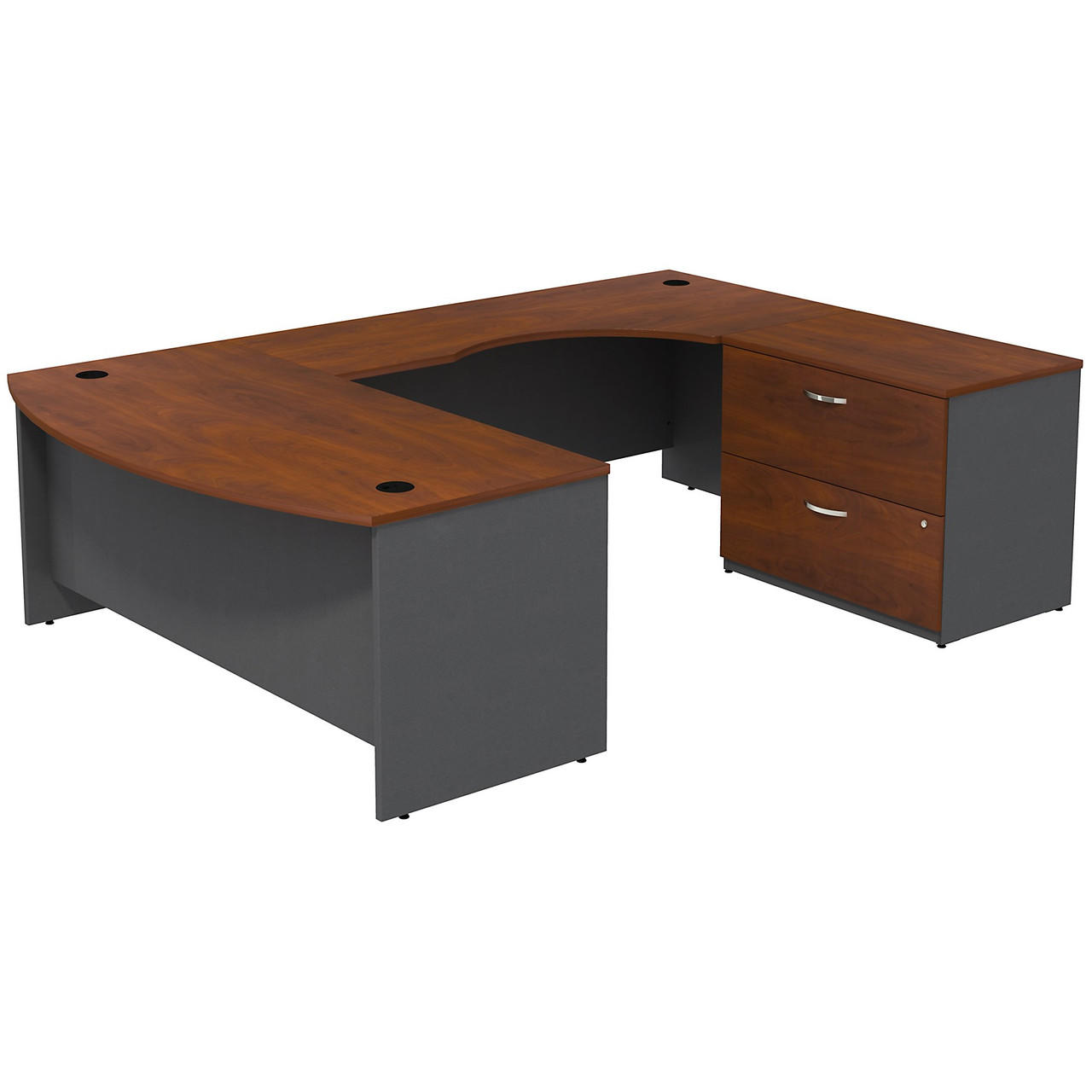 Bow front l shaped desk discount