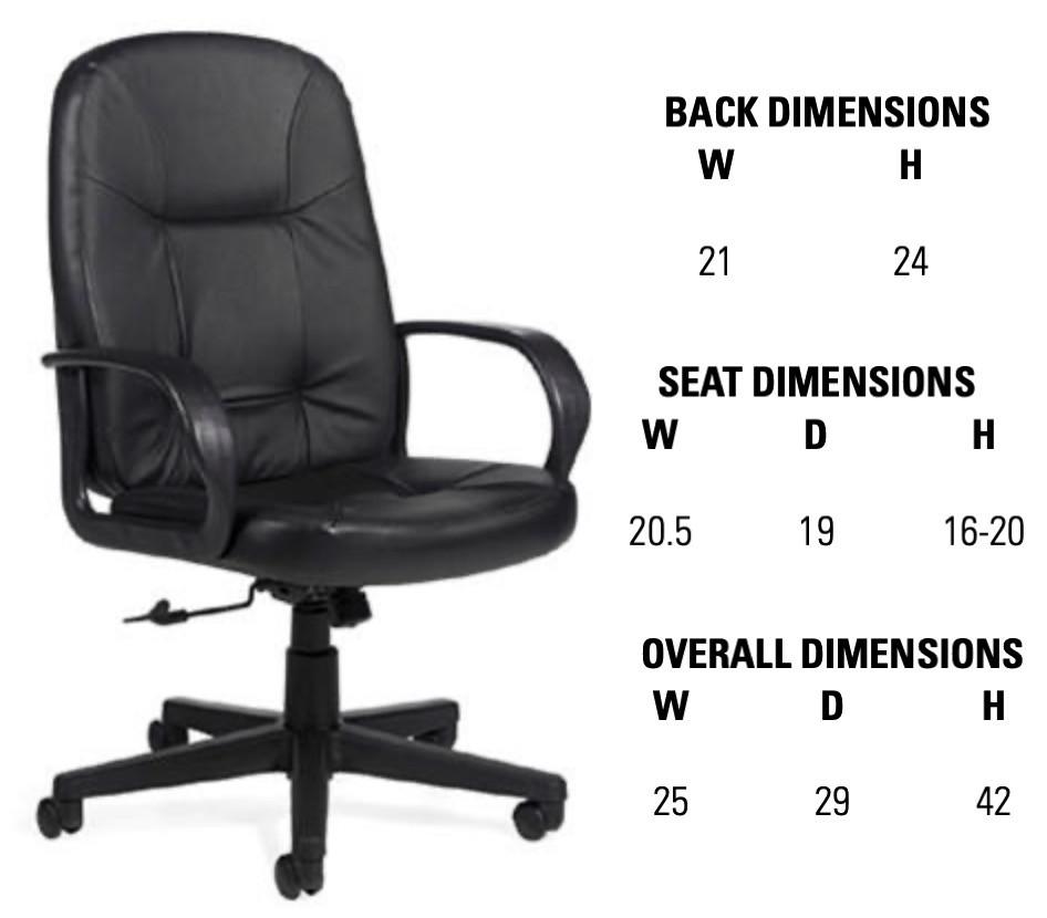 Global Total Office Global Arno Leather High Back Chair 4003