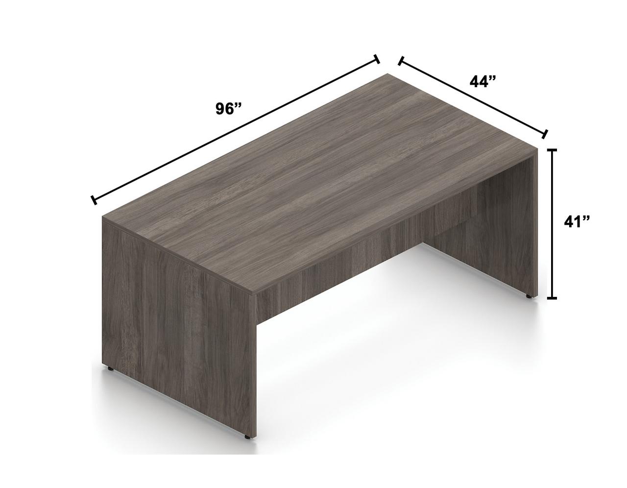  Offices To Go Superior Laminate 96"W Standing Height Collaborative Table 