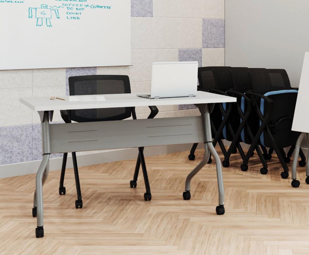  Offices To Go Superior Laminate Flip Top Training Table (Size and Finish Options!) 