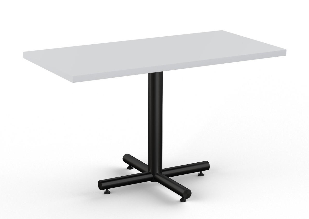 Mode Square Cafe Table w/ Black X-Base by KFI | Tables