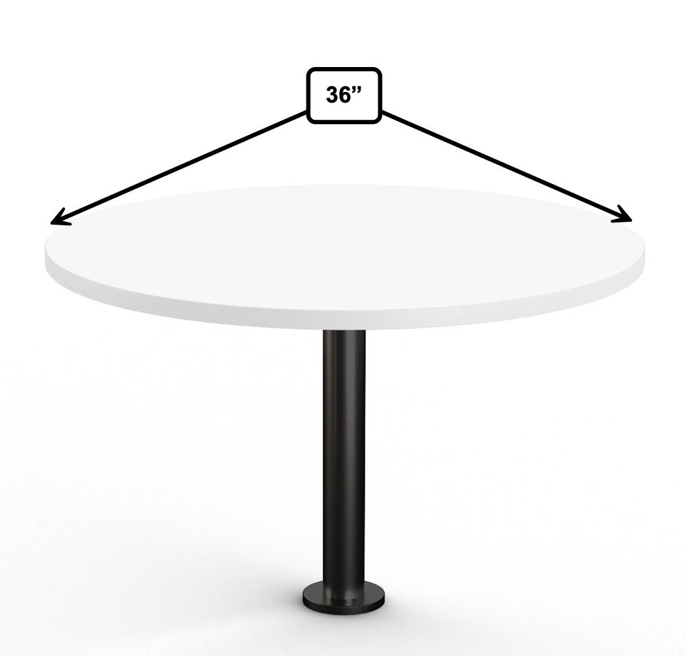  Special-T Floor Mounted 36" Round Table 