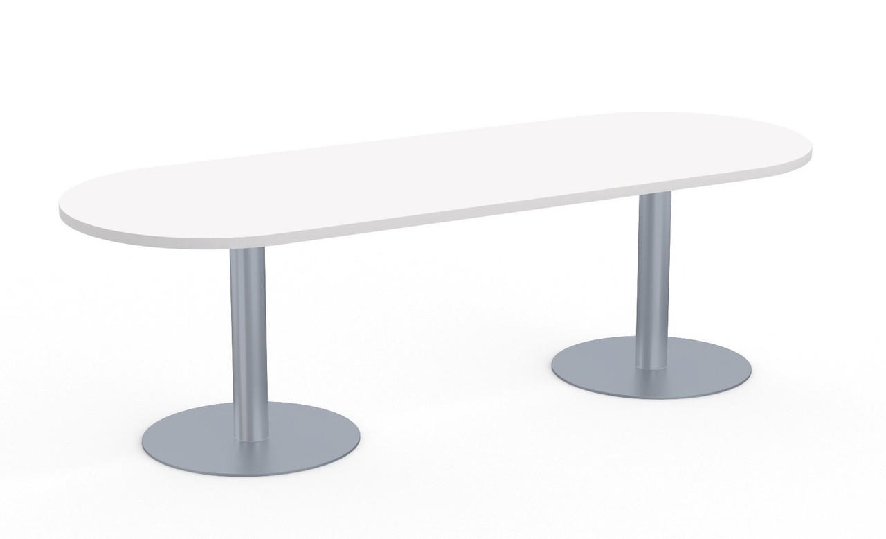  Special-T Sienna Narrow Racetrack Conference Table with Metal Base 