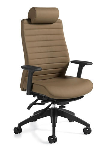 Global Total Office Global Aspen 2850LM-3 Leather Executive Chair 