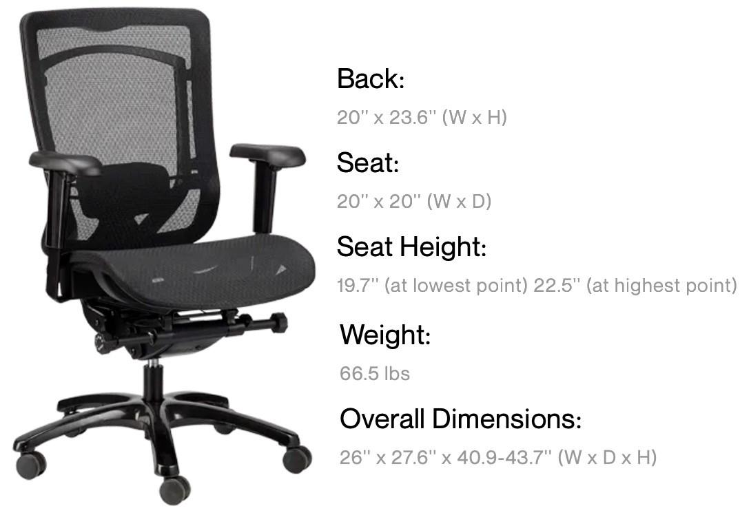 Eurotech Seating Monterey Series Mesh Office Chair MMSY55