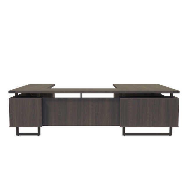 Safco Products Safco Mirella U Shaped Office Desk with Floating Top 