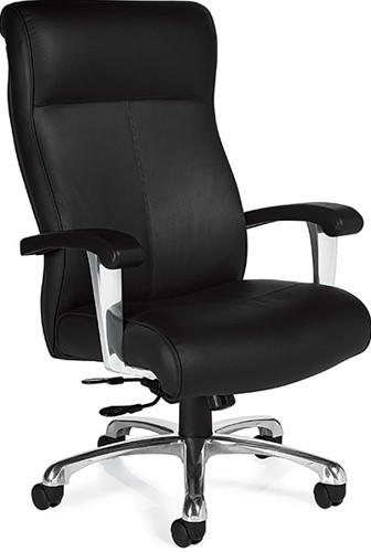 Global Total Office Global Auburn Series Genuine Leather Executive Chair 3767-ALU