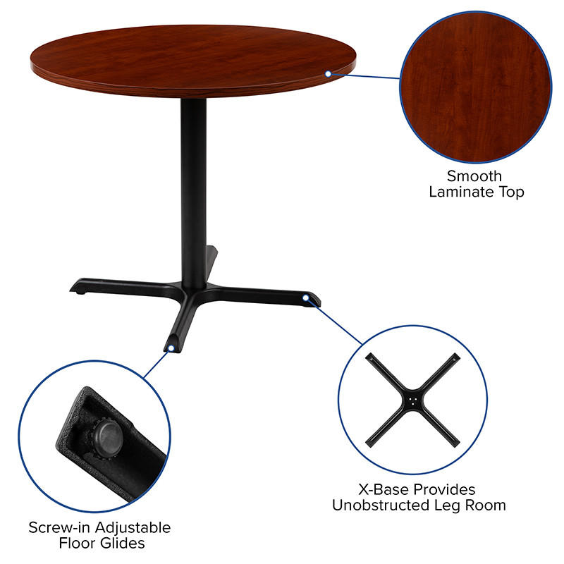  Flash Furniture 36" Round Multi-Purpose Table in Cherry 