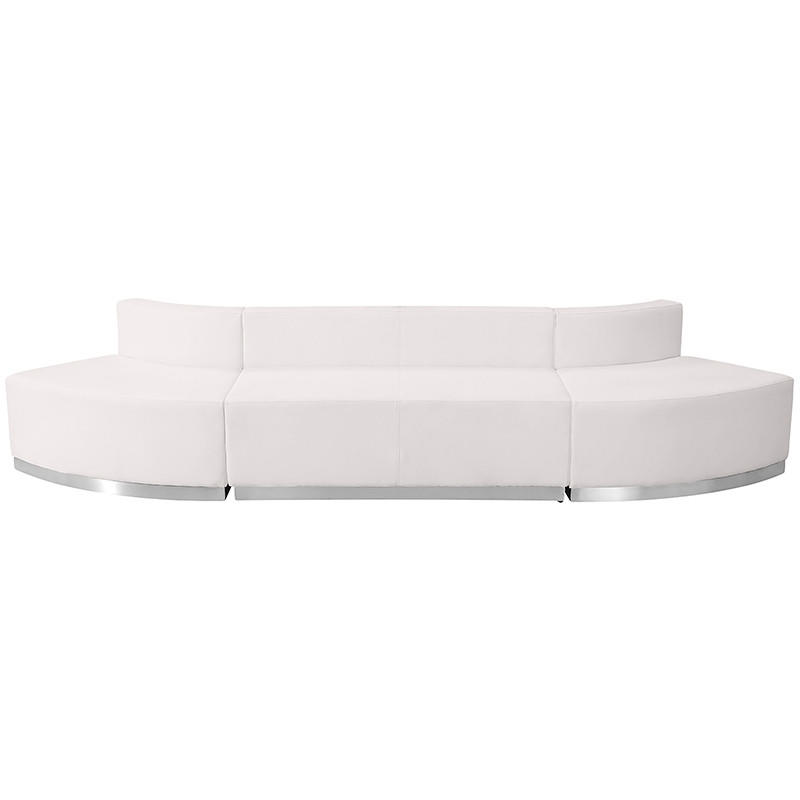  Flash Furniture Alon 3 Piece Modular White Reception Sectional 