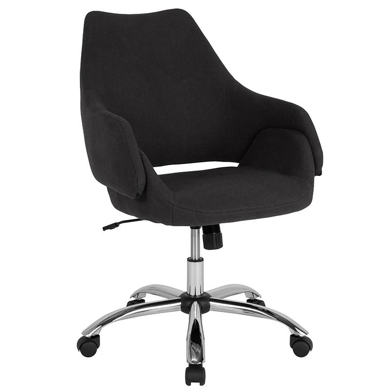  Flash Furniture Madrid Black Fabric Home Office Chair 