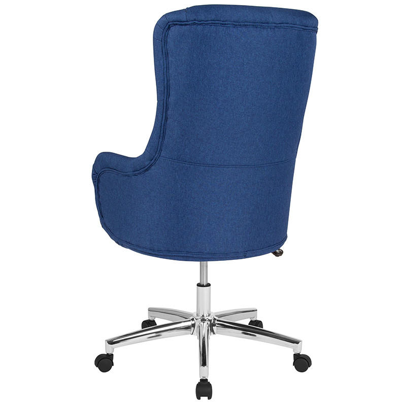  Flash Furniture Chambord Tufted Blue Office Chair 