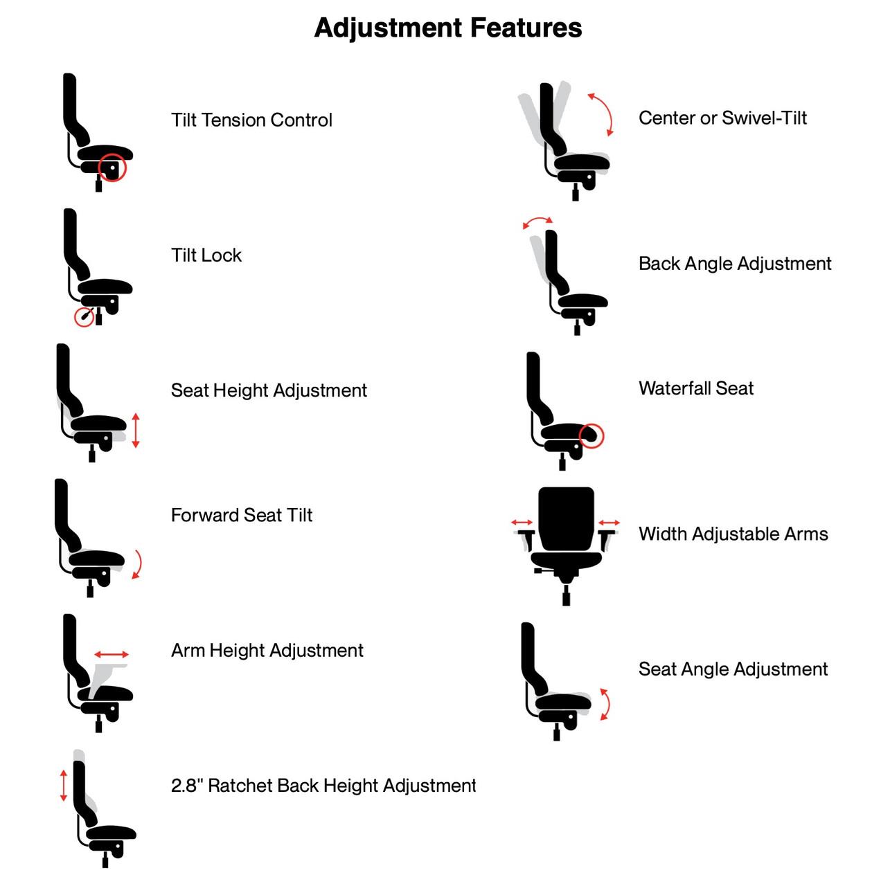  Eurotech Seating 4x4 Task Chair 