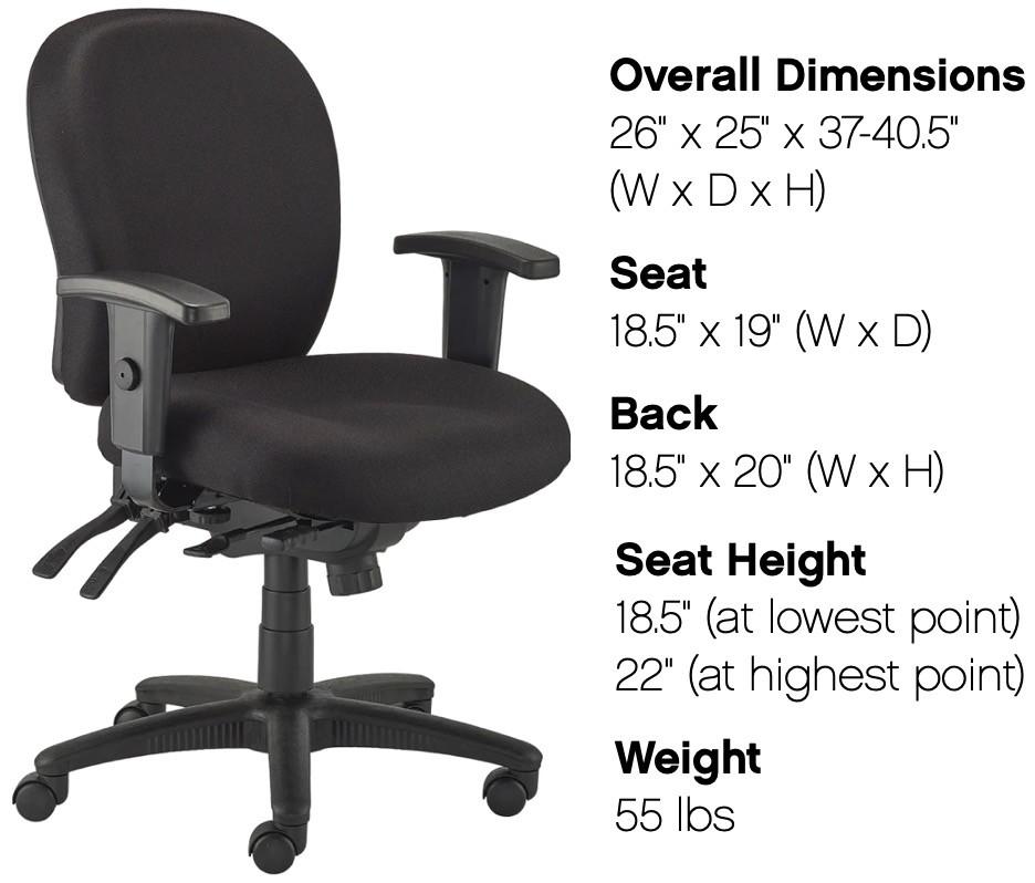 Eurotech Seating Eurotech Racer Upholstered Task Chair FM4087