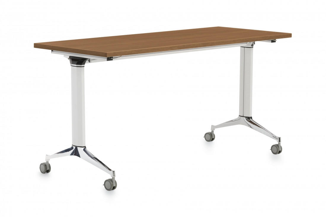 Global Total Office Global Terina 24" x 72" Flip Top Veneer Training Table