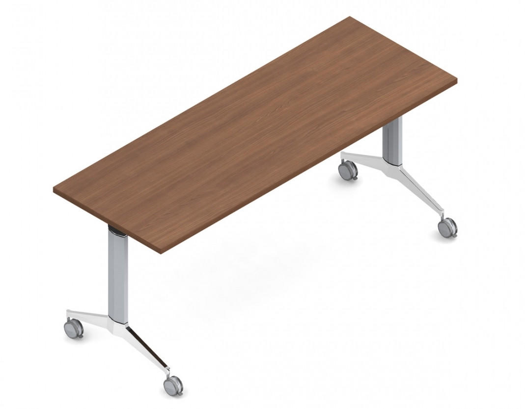 Global Total Office Global Terina 24" x 66" Flip Top Veneer Training Table
