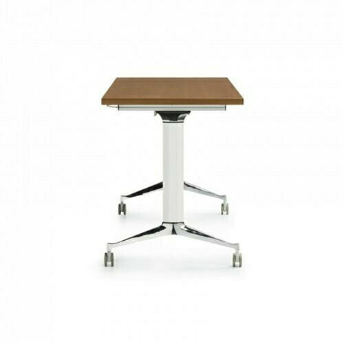 Global Total Office Global Terina 24" x 54" Flip Top Veneer Nesting Table