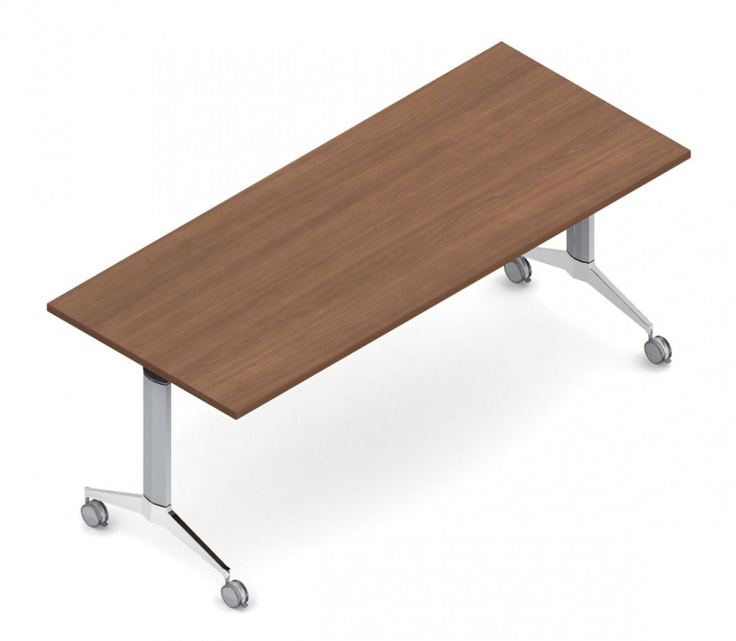 Global Total Office Global Terina 30" x 72" Wood Veneer Top Training Table