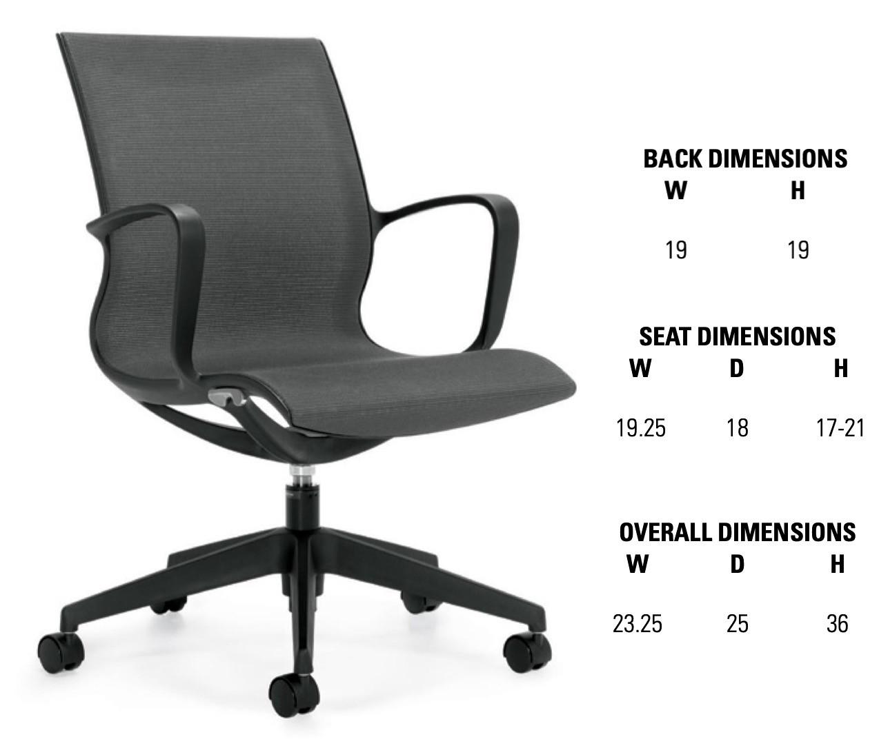Global Total Office Global Solar Medium Back Mesh Tilter Chair