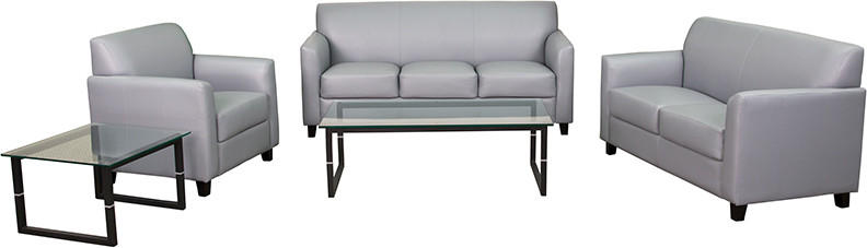  Flash Furniture Diplomat 3 Piece Gray Lounge Seating Set 