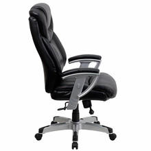  Flash Furniture 400 lb. Capacity Black Leather Big and Tall Chair with Arms 