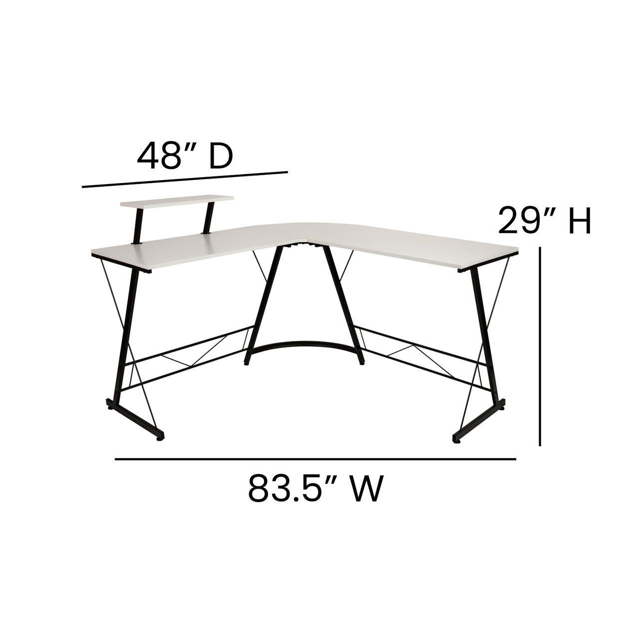  Flash Furniture Home Office Corner Desk 