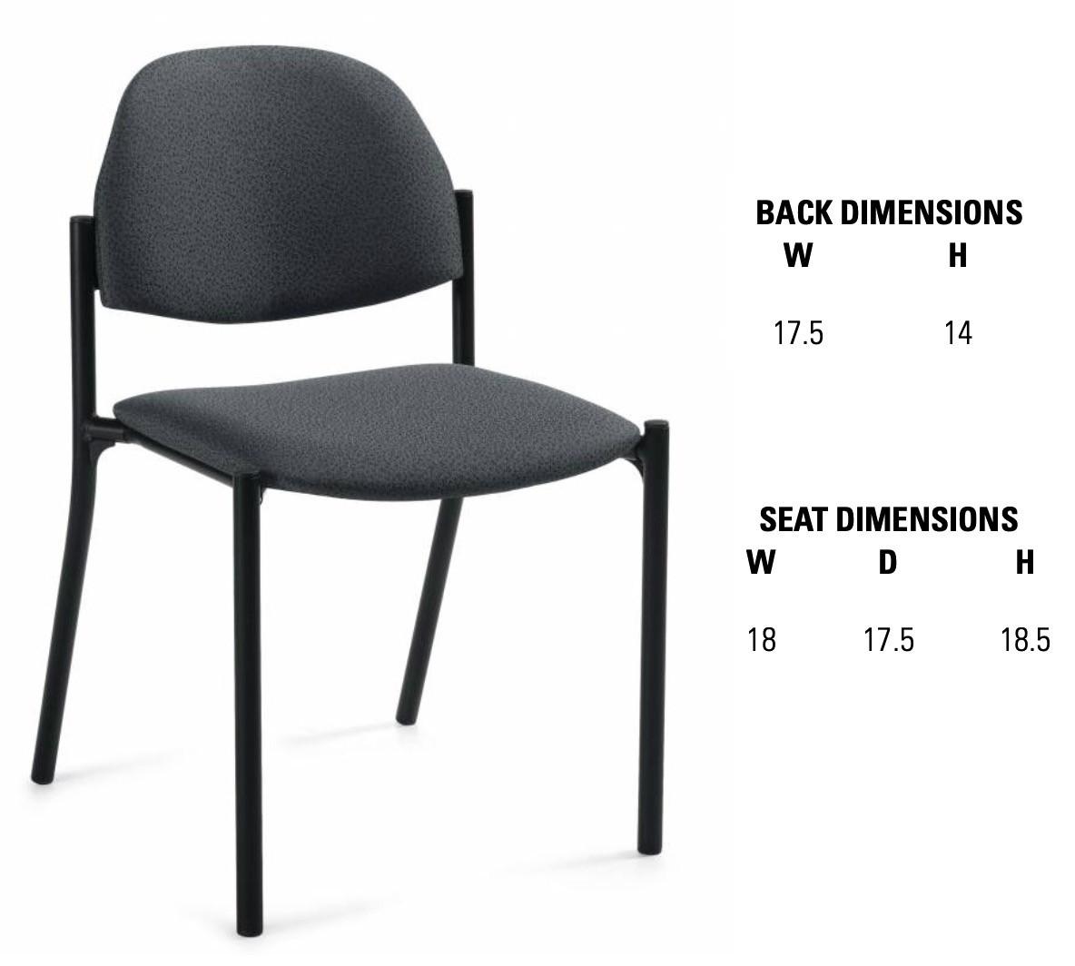 Global Total Office Global Comet Armless Stacking Chair 2172