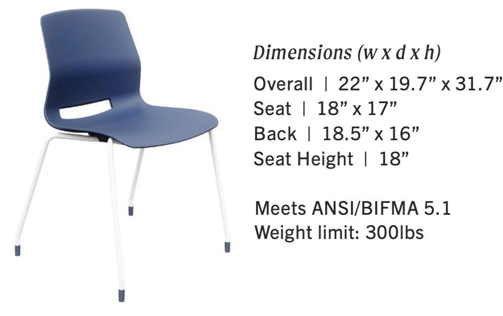 KFI Studios KFI IMME Stackable Polypropylene Guest Chair 2700