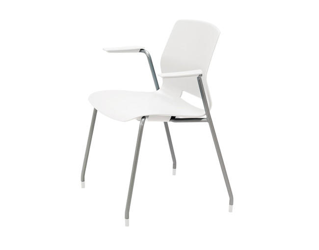 KFI Studios KFI IMME Stackable Polypropylene Guest Chair with Arms