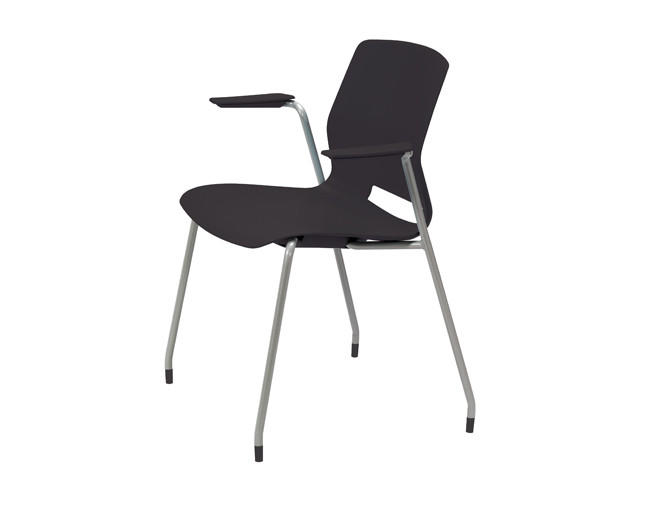 KFI Studios KFI IMME Stackable Polypropylene Guest Chair with Arms