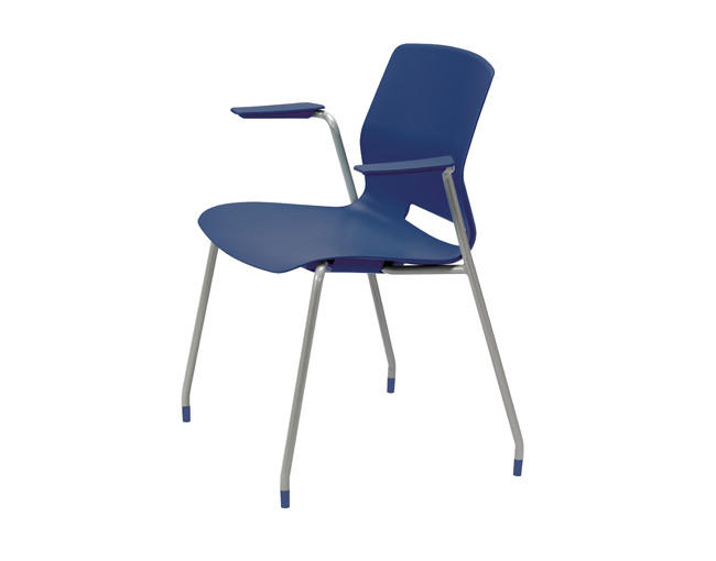 KFI Studios KFI IMME Stackable Polypropylene Guest Chair with Arms