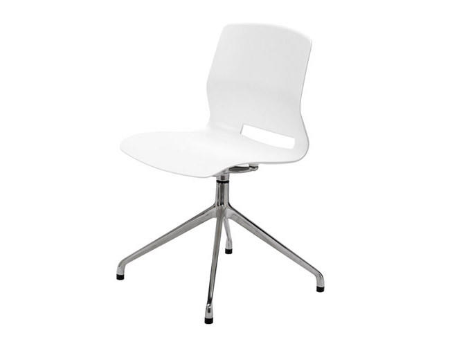 KFI Studios KFI IMME Polypropylene Fixed Base Swivel Chair FP2700 