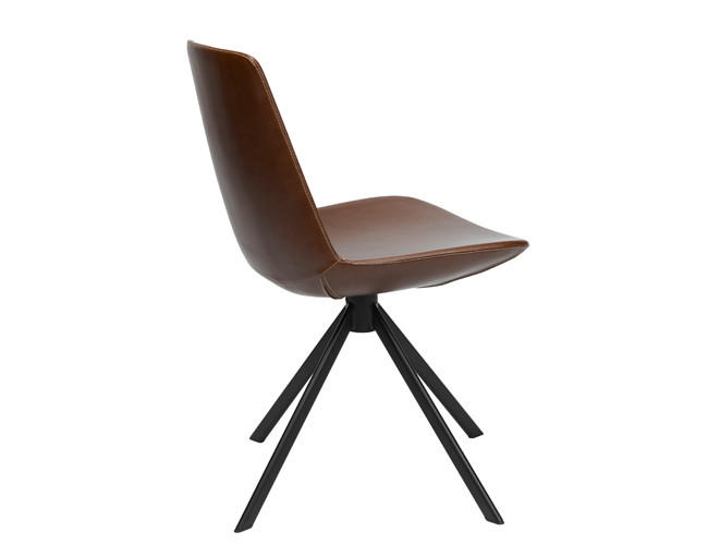 KFI Studios KFI Zoso Contemporary Faux Leather Swivel Guest Chair 6700