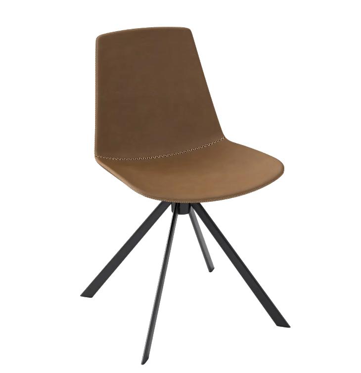 KFI Studios KFI Zoso Contemporary Faux Leather Swivel Guest Chair 6700