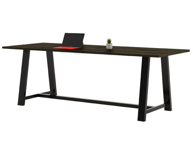 KFI Studios KFI 8' High Pressure Laminate Midtown Counter Height Collaborative Table (Available with Power!) 