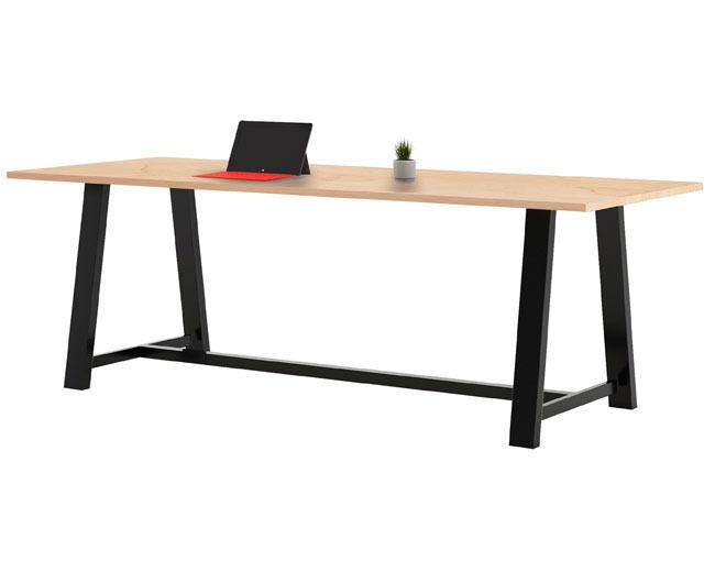 KFI Studios KFI 8' High Pressure Laminate Midtown Counter Height Collaborative Table (Available with Power!) 