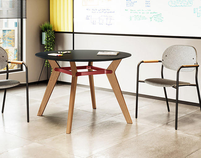KFI Studios KFI Rang 42" Round Cafe Height Table (Available with Power!) 