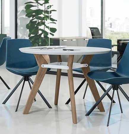 KFI Studios KFI Rang 42" Round Cafe Height Table (Available with Power!) 